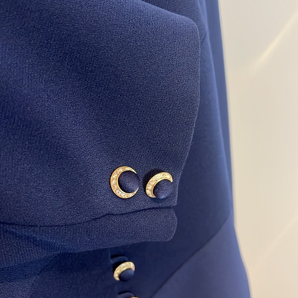 Frascara Vintage Navy Blue Evening Blazer Jacket - Picture 10 of 12